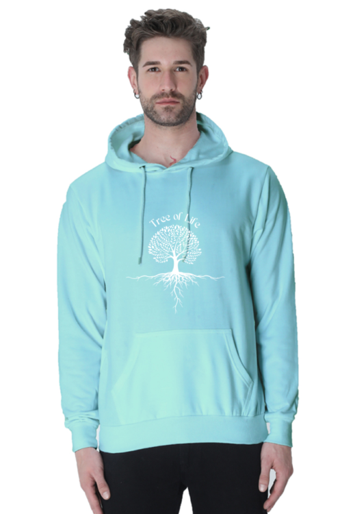 Printed sweatshirt has a hooded, long sleeves, straight hem